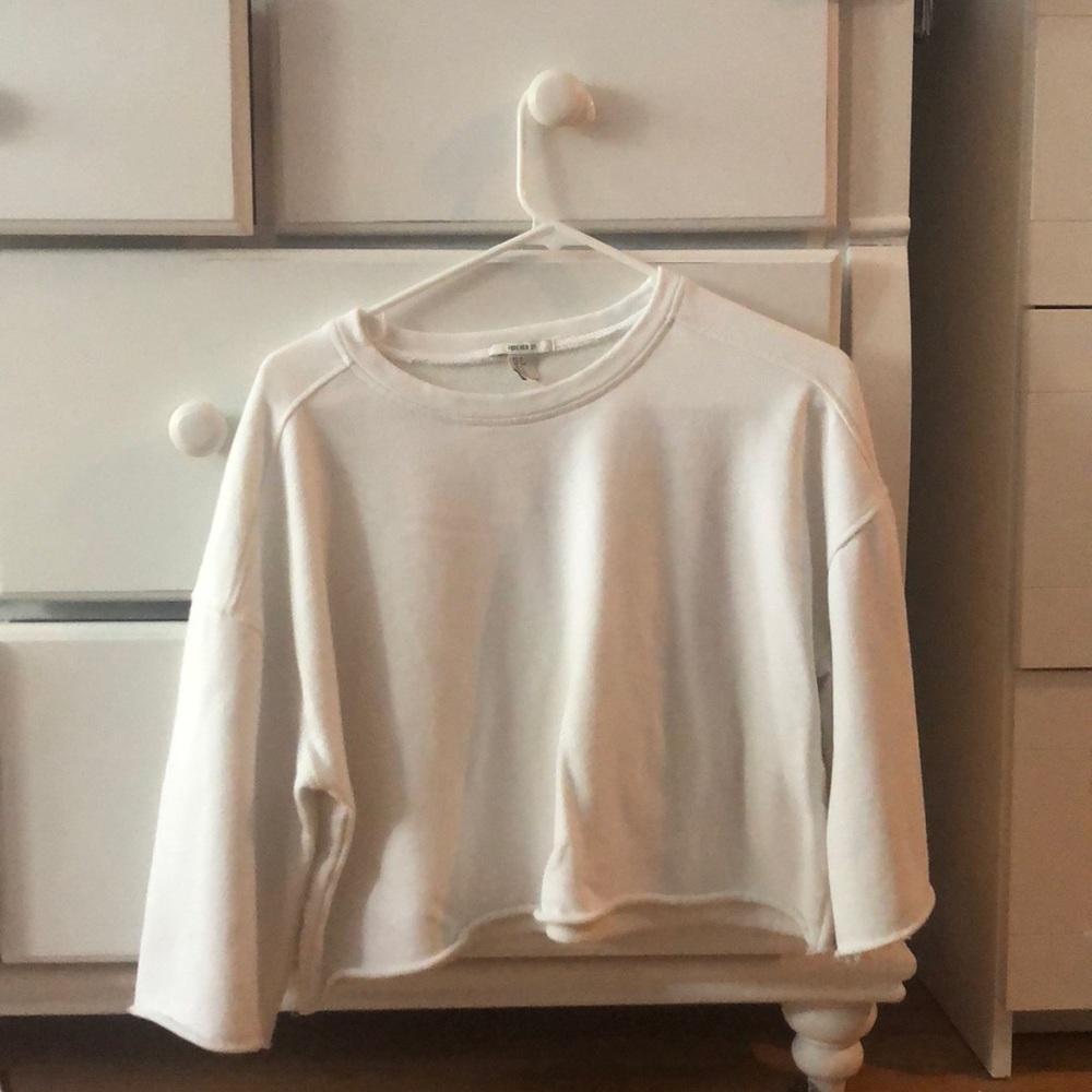Forever 21 White Crop Top